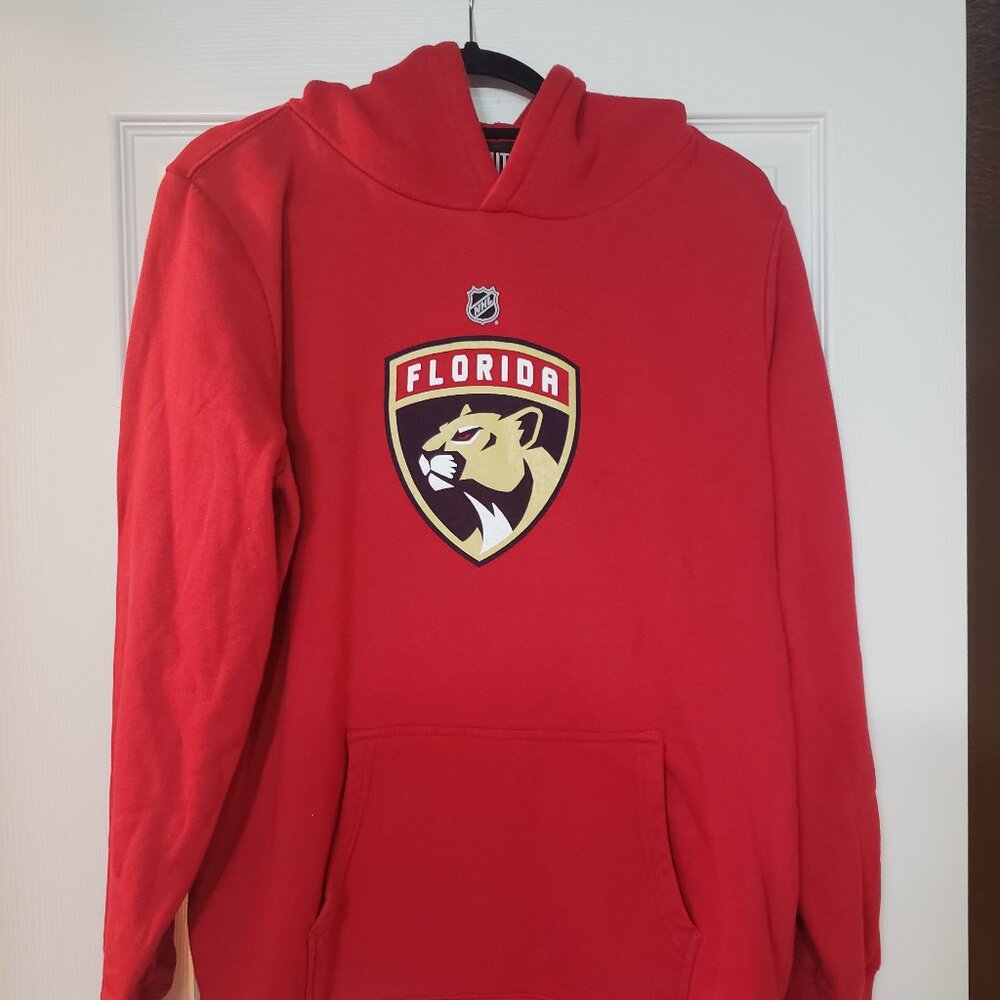 Boys size XL Florida Panthers NHL red hooded sweatshirt